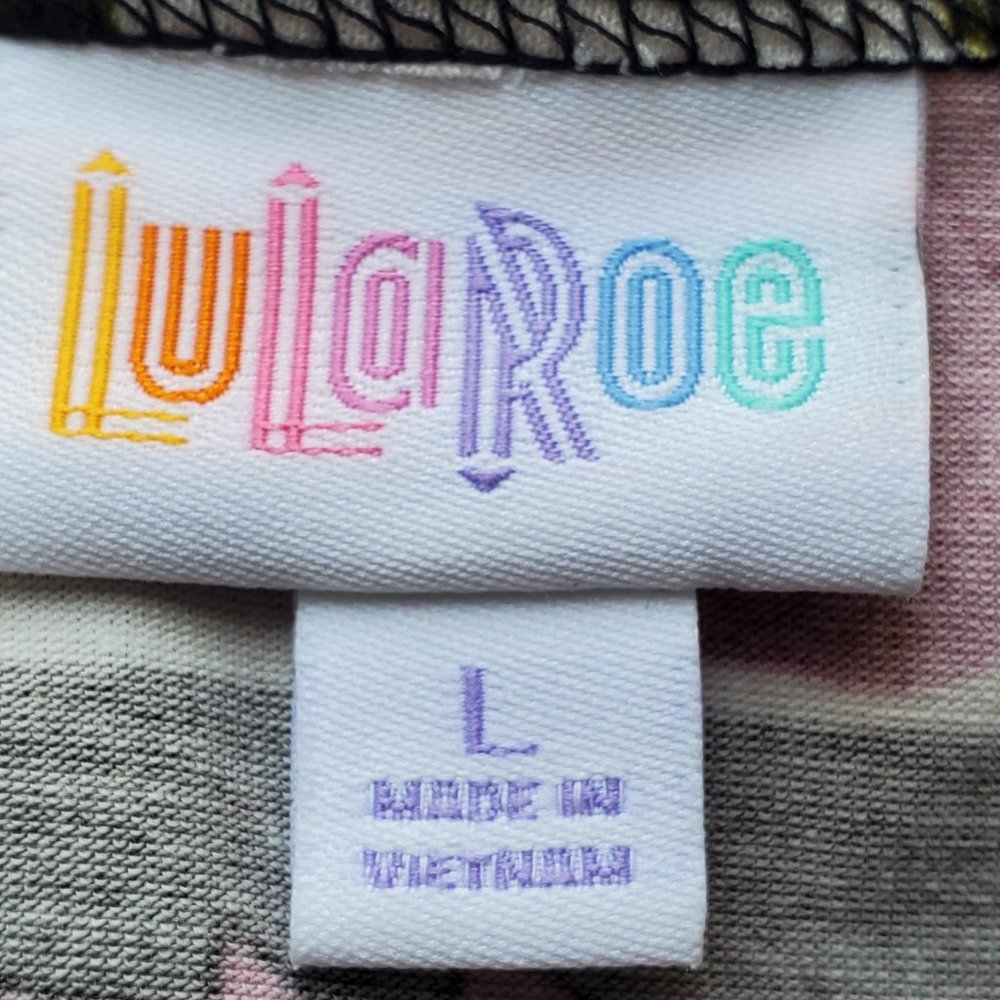 Lula Roe, Size L, Roses and stripes - Picture 4 of 8